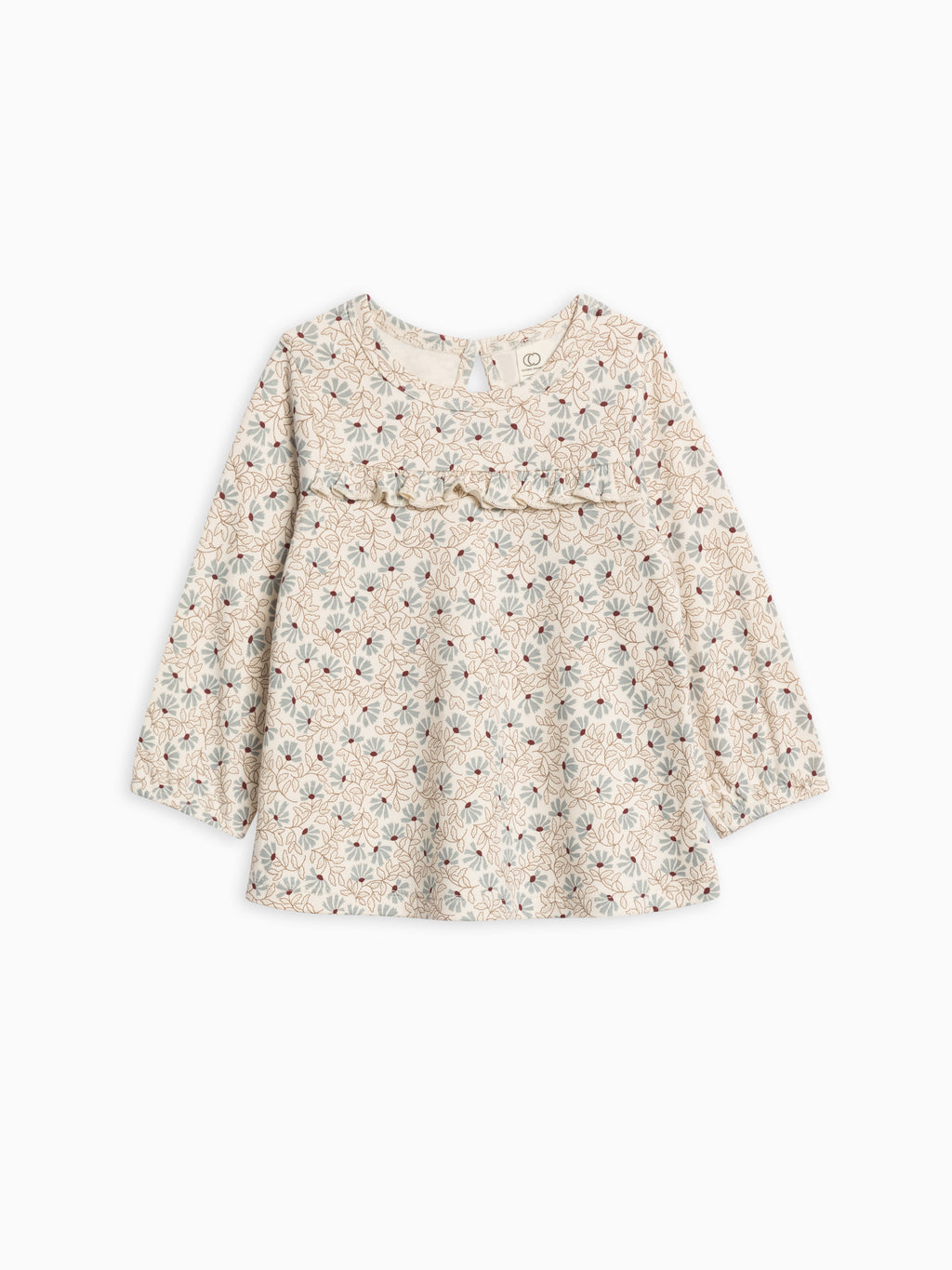 Sorren Ruffle Long Sleeve Top Sale : Baby-Kids : Tops : Shirts : Long Sleeves Colored Organics Sorren Ruffle Long Sleeve Top for Baby | Colored Organics®