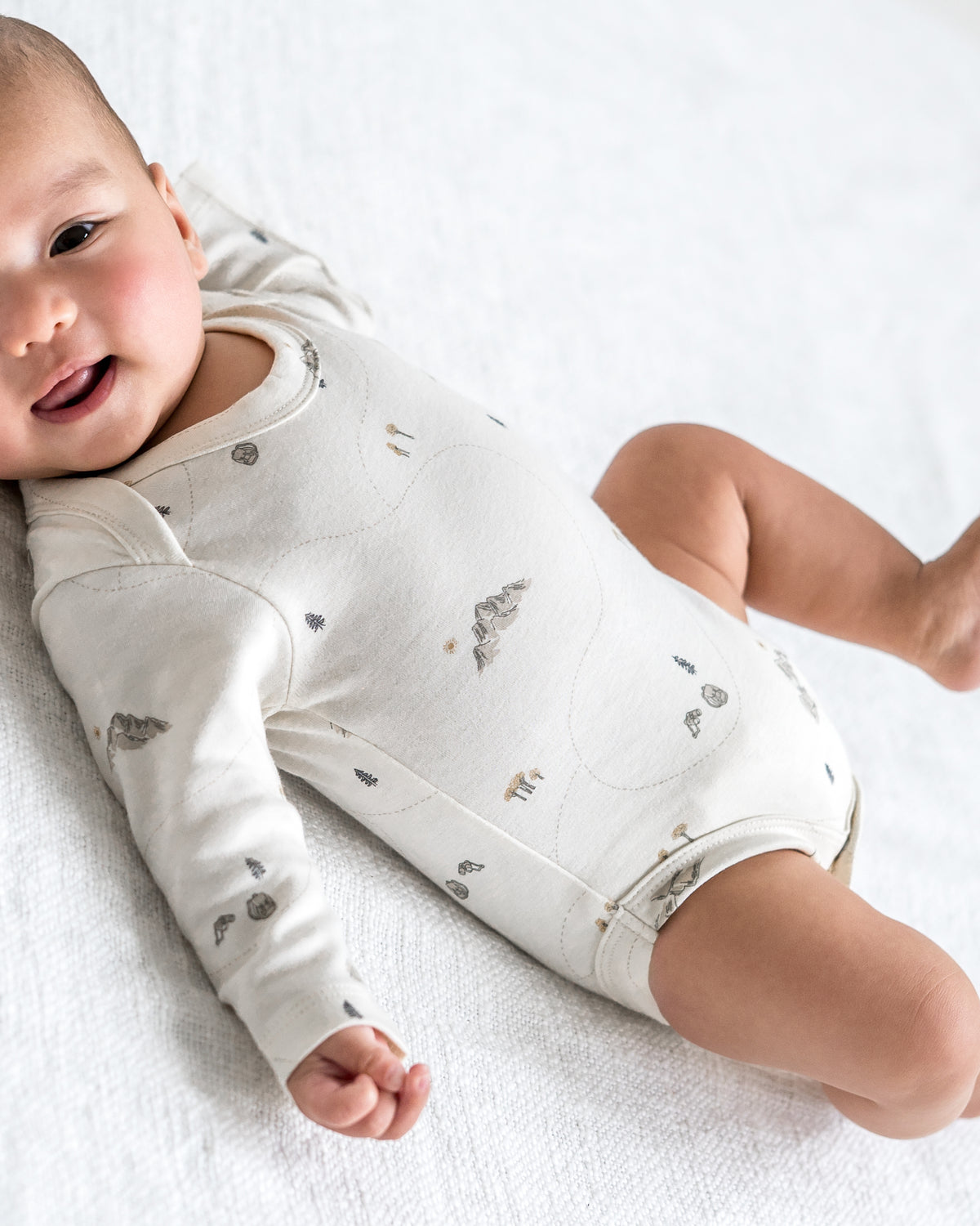 River Bodysuit Sale : Baby : One Pieces : Bodysuits : Long Sleeves Colored Organics River Bodysuit for Babies and Kids | Colored Organics®
