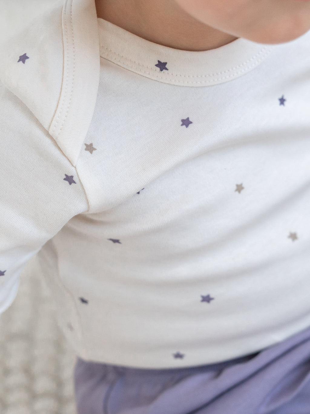River Bodysuit - Star Polka Baby : One Pieces : Bodysuits : Long Sleeves KENDI by Colored Organics River Bodysuit for Babies | Colored Organics®