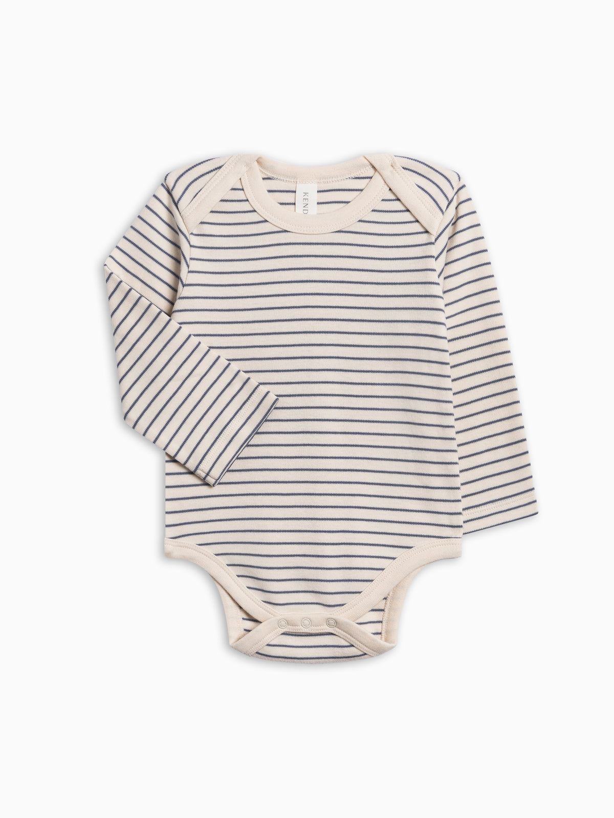 River Bodysuit - Windsor Stripe Baby : One Pieces : Bodysuits : Long Sleeves KENDI by Colored Organics River Bodysuit for Babies | Colored Organics®