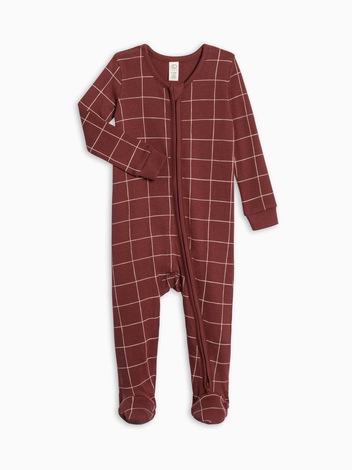 Peyton Zipper Sleeper Sale : Baby : One Pieces : Sleepers : Long Sleeves Colored Organics Peyton Zipper Sleeper for Baby | Colored Organics®