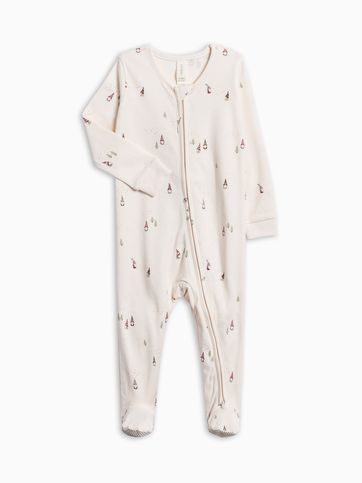 Peyton Zipper Sleeper - Snowbound  KENDI by Colored Organics Peyton Zipper Sleeper - Snowbound | Colored Organics®