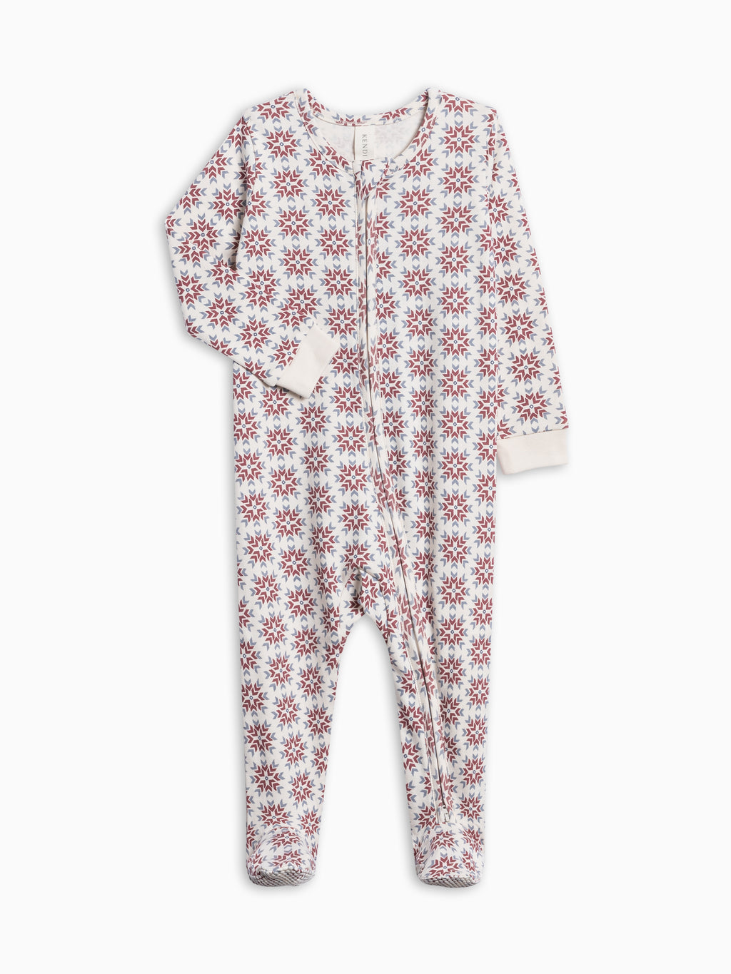 Peyton Zipper Sleeper - Snowbound  KENDI by Colored Organics Peyton Zipper Sleeper - Snowbound | Colored Organics®