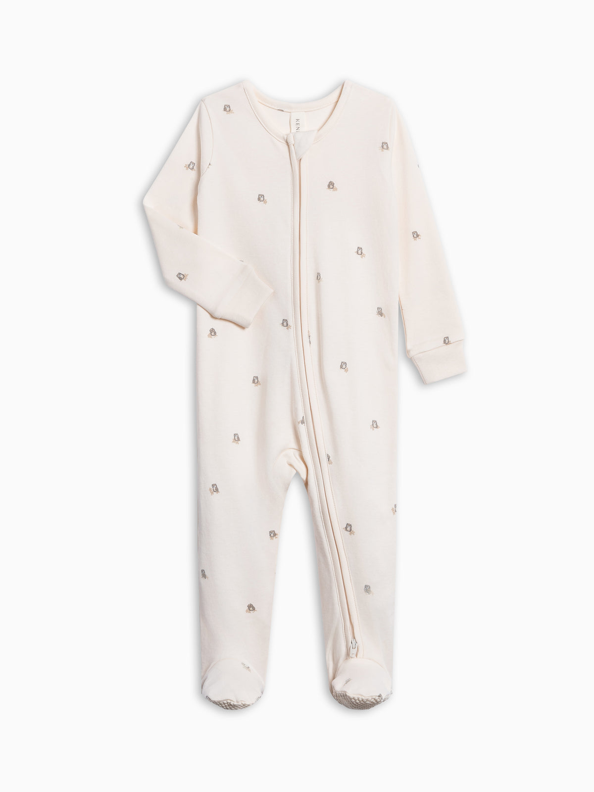 Peyton Zipper Sleeper - Owl Baby : One Pieces : Sleepers : Long Sleeves KENDI by Colored Organics Peyton Zipper Sleeper for Baby | Colored Organics®