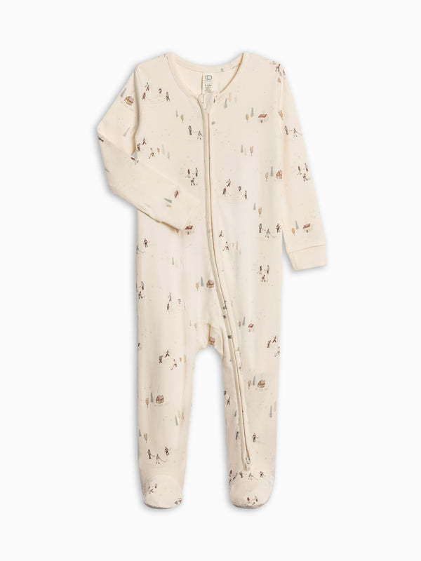 Peyton Zipper Sleeper Sale : Baby : One Pieces : Sleepers : Long Sleeves Colored Organics Peyton Zipper Sleeper for Baby | Colored Organics®