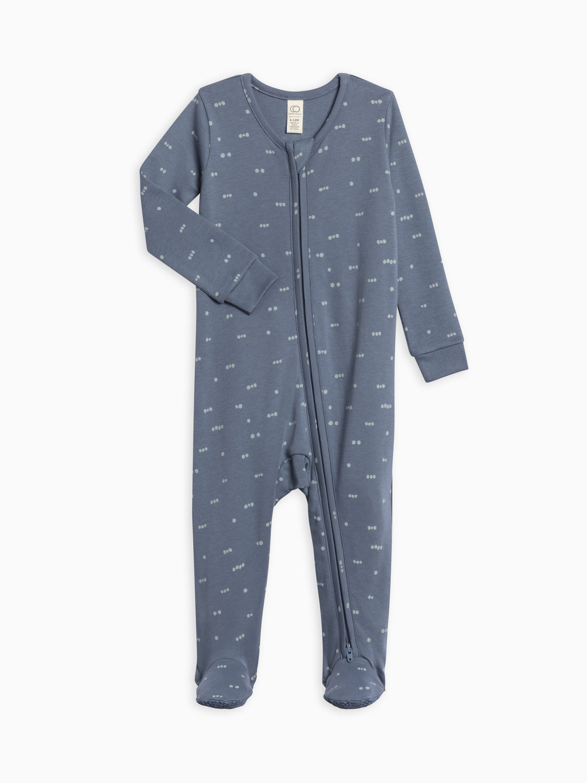 Peyton Zipper Sleeper Sale : Baby : One Pieces : Sleepers : Long Sleeves Colored Organics Peyton Zipper Sleeper for Baby | Colored Organics®