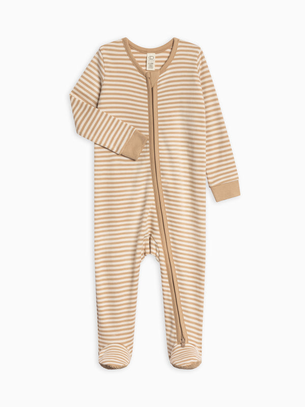 Peyton Zipper Sleeper Sale : Baby : One Pieces : Sleepers : Long Sleeves Colored Organics Peyton Zipper Sleeper for Baby | Colored Organics®