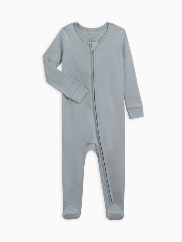 Classic Peyton Zipper Sleeper Baby : One Pieces : Sleepers : Long Sleeves KENDI by Colored Organics Organic Peyton Zipper Footed Sleeper | Colored Organics®