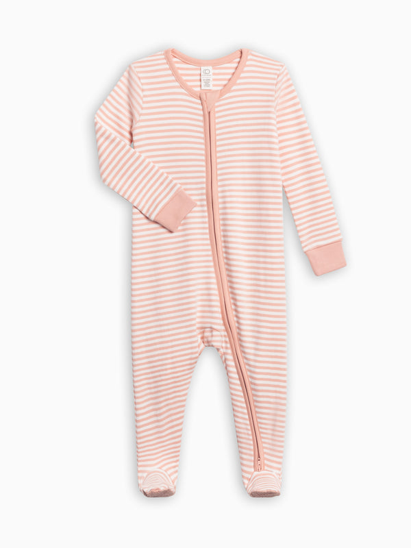 Peyton Zipper Sleeper Baby : One Pieces : Sleepers : Long Sleeves Colored Organics Peyton Zipper Sleeper for Baby | Colored Organics®