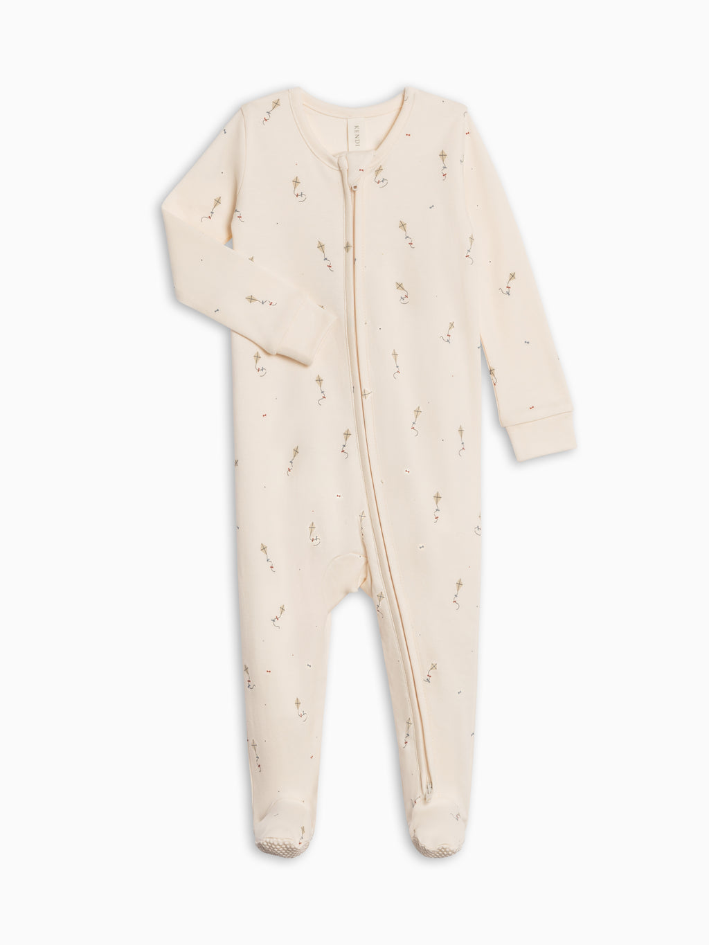 Peyton Zipper Sleeper - Kite / Dune + Barn Sale : Baby : One Pieces : Sleepers : Long Sleeves Kendi PRE ORDER Peyton Zipper Sleeper - Kite | Colored Organics®