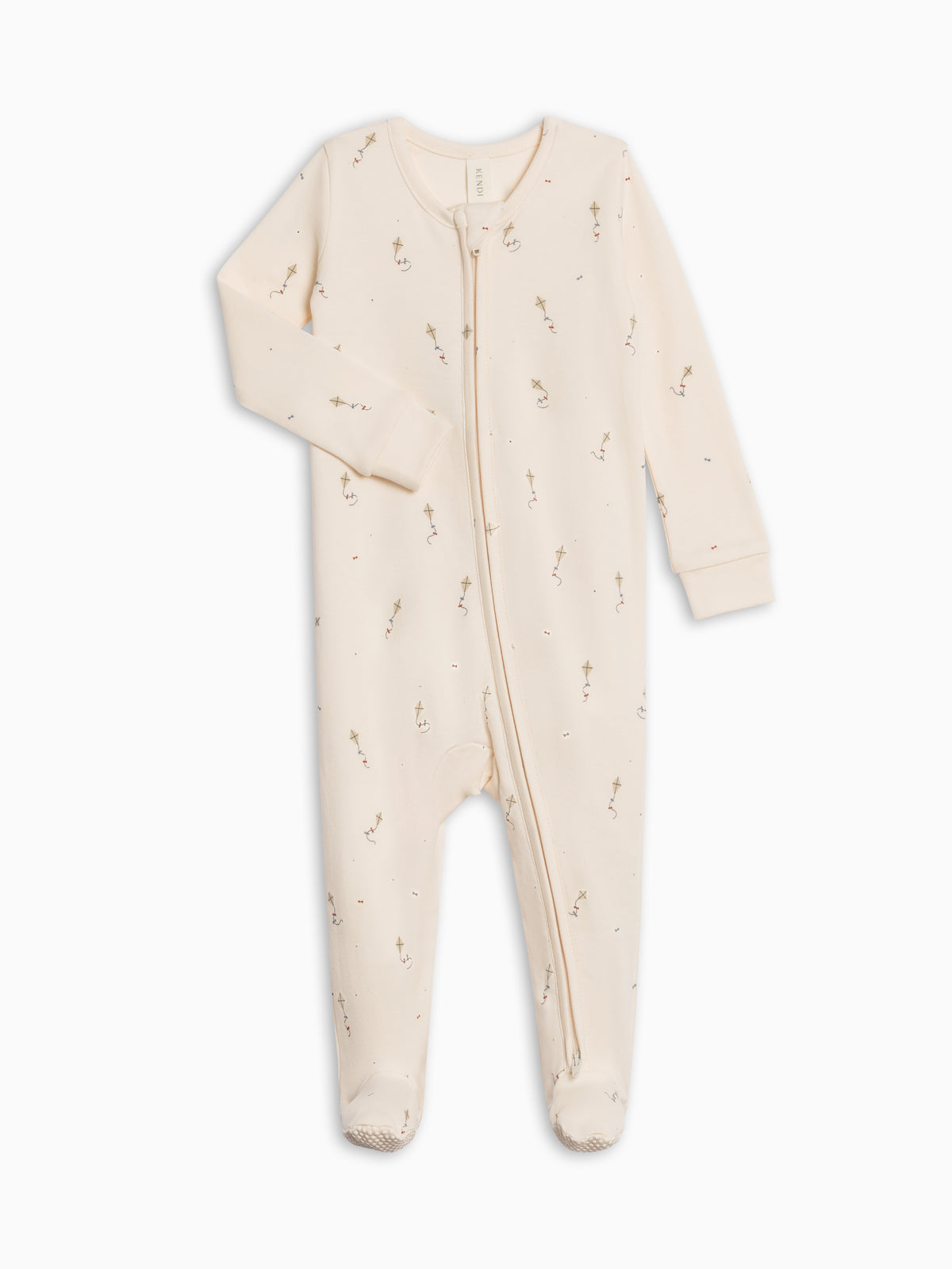 Peyton Zipper Sleeper - Kite / Dune + Barn Sale : Baby : One Pieces : Sleepers : Long Sleeves Kendi PRE ORDER Peyton Zipper Sleeper - Kite | Colored Organics®