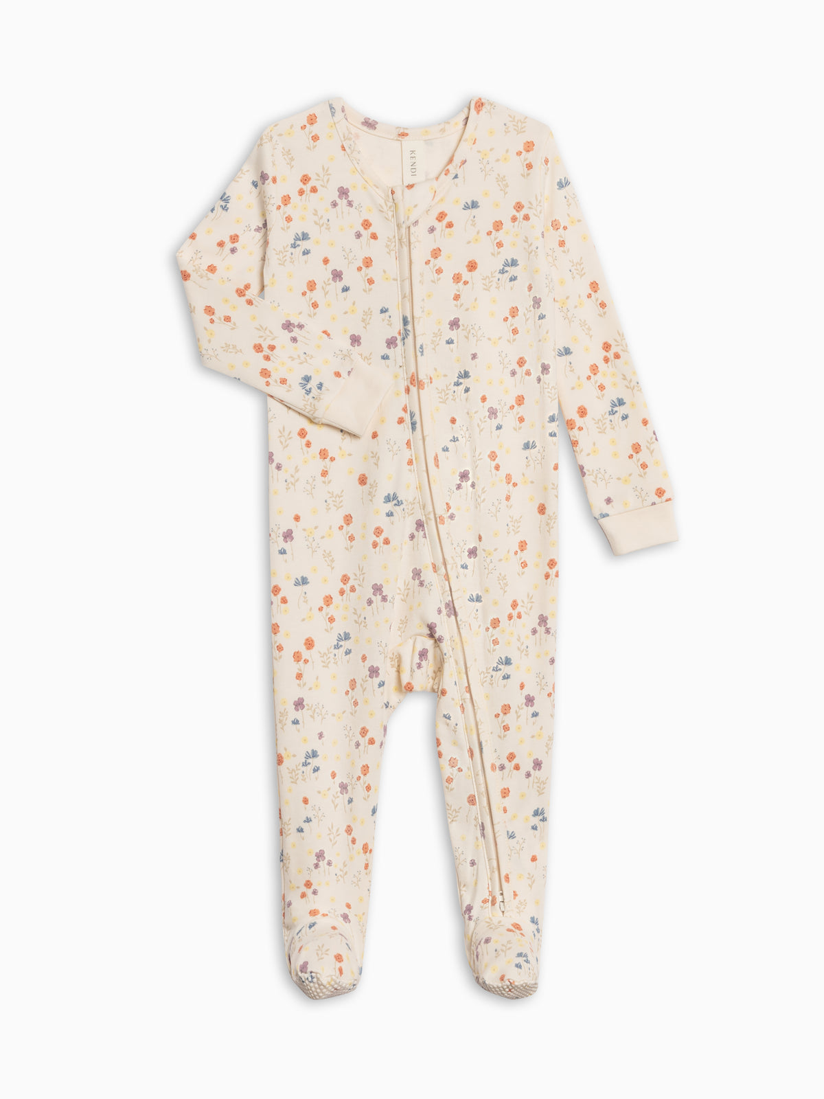 Peyton Zipper Sleeper - Margot Floral / Barn + Sea Sale : Baby : One Pieces : Sleepers : Long Sleeves Kendi PRE ORDER Peyton Zipper Sleeper | Colored Organics®