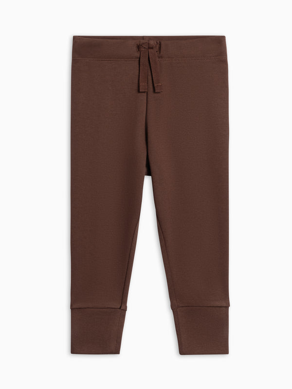 Atlas Lightweight Toddler Jogger - Chestnut Kids : Bottoms : Joggers Kendi Organic Cotton Kids Atlas Joggers | Colored Organics®