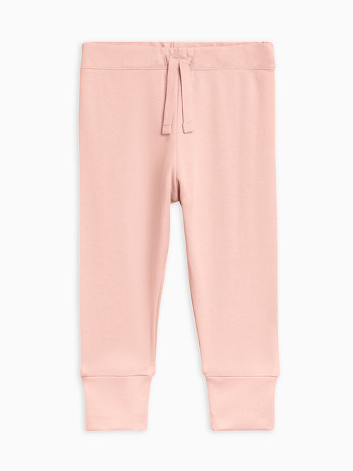 Atlas Lightweight Toddler Jogger - Ballet Kids : Bottoms : Joggers Kendi Organic Cotton Kids Atlas Joggers | Colored Organics®