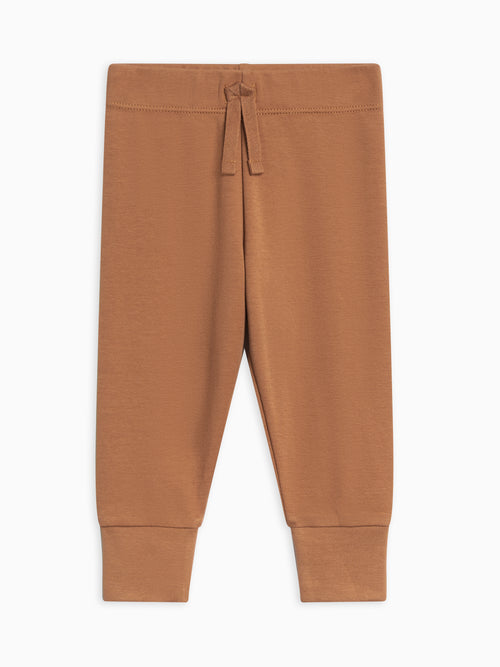 Atlas Lightweight Toddler Jogger - Chai Kids : Bottoms : Joggers Kendi Organic Cotton Kids Atlas Joggers | Colored Organics®