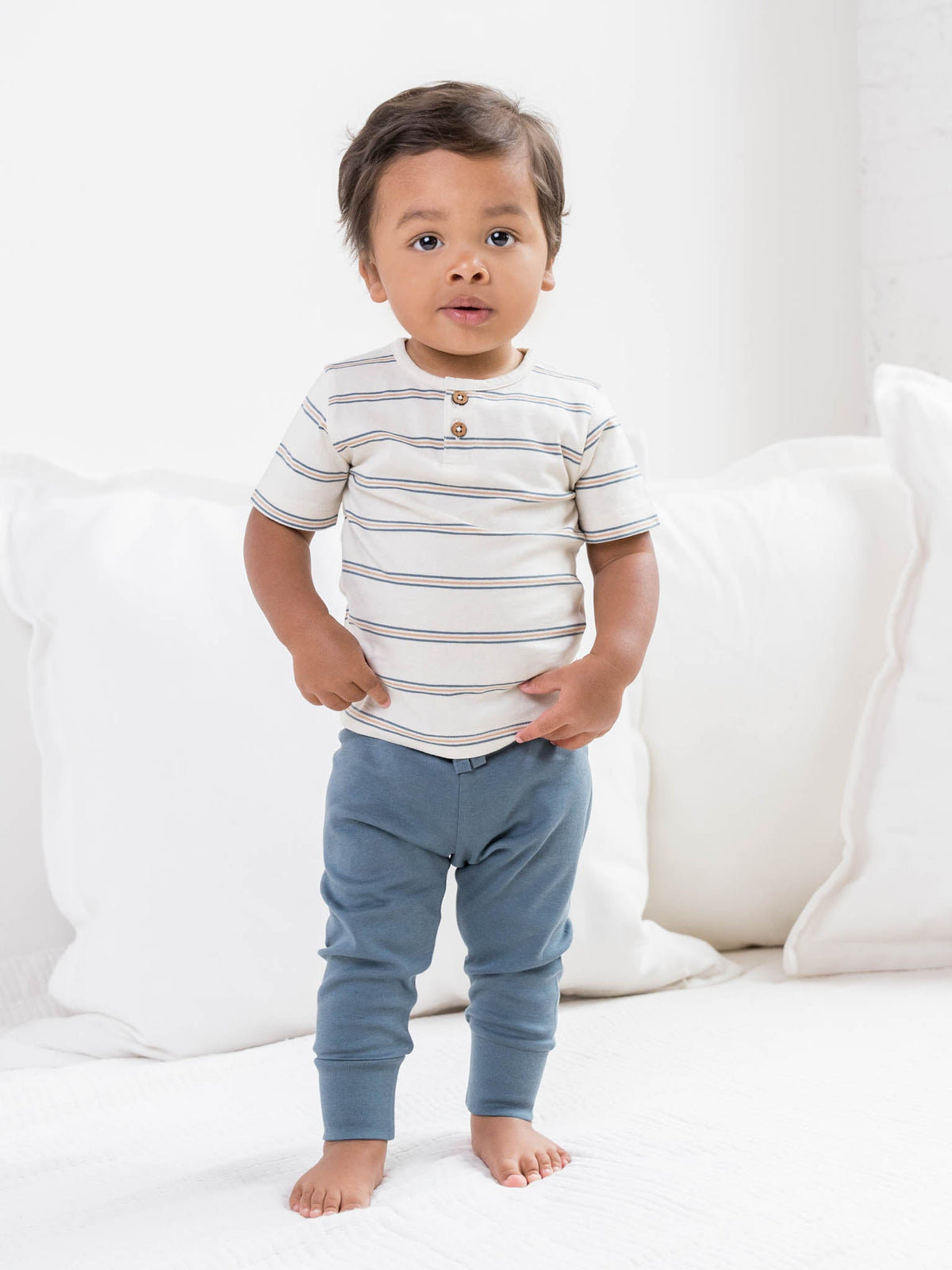 Classic Toddler Lightweight Cruz Jogger - Discontinued Kids : Bottoms : Joggers Colored Organics Classic Toddler Lightweight Cruz Jogger | Colored Organics®