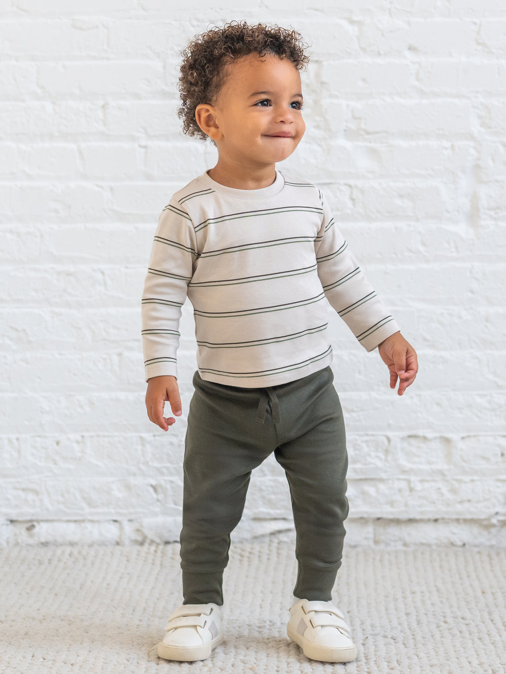 Cruz Lightweight Joggers - Ivy Baby: Bottoms : Joggers KENDI by Colored Organics Cruz Lightweight Joggers Baby | Colored Organics®