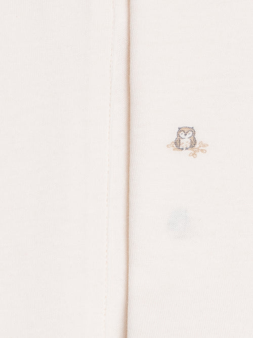 2-Pack Burp Cloths - Owl + Ivory