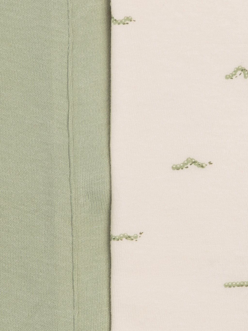 2-Pack Burp Cloths - Mint + Caterpillar Baby : Gear : Burp Cloths : Feeding Kendi 2-Pack Burp Cloths - Mint + Caterpillar | Colored Organics®