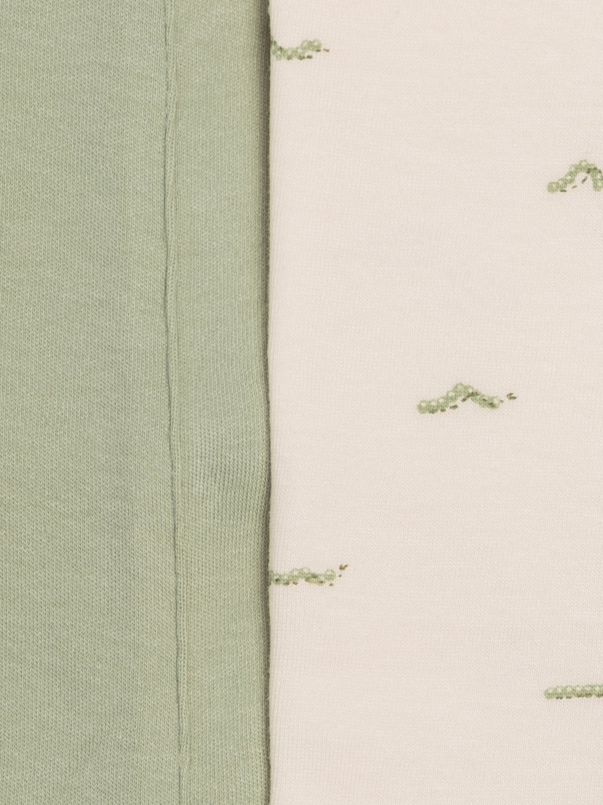 2-Pack Burp Cloths - Mint + Caterpillar Baby : Gear : Burp Cloths : Feeding Kendi 2-Pack Burp Cloths - Mint + Caterpillar | Colored Organics®