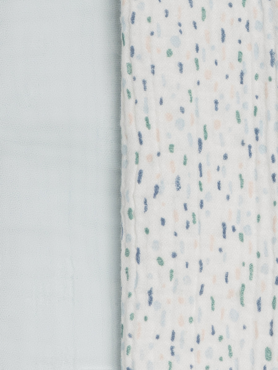 2-Pack Muslin Burp Cloths - Pinehurst + Powder