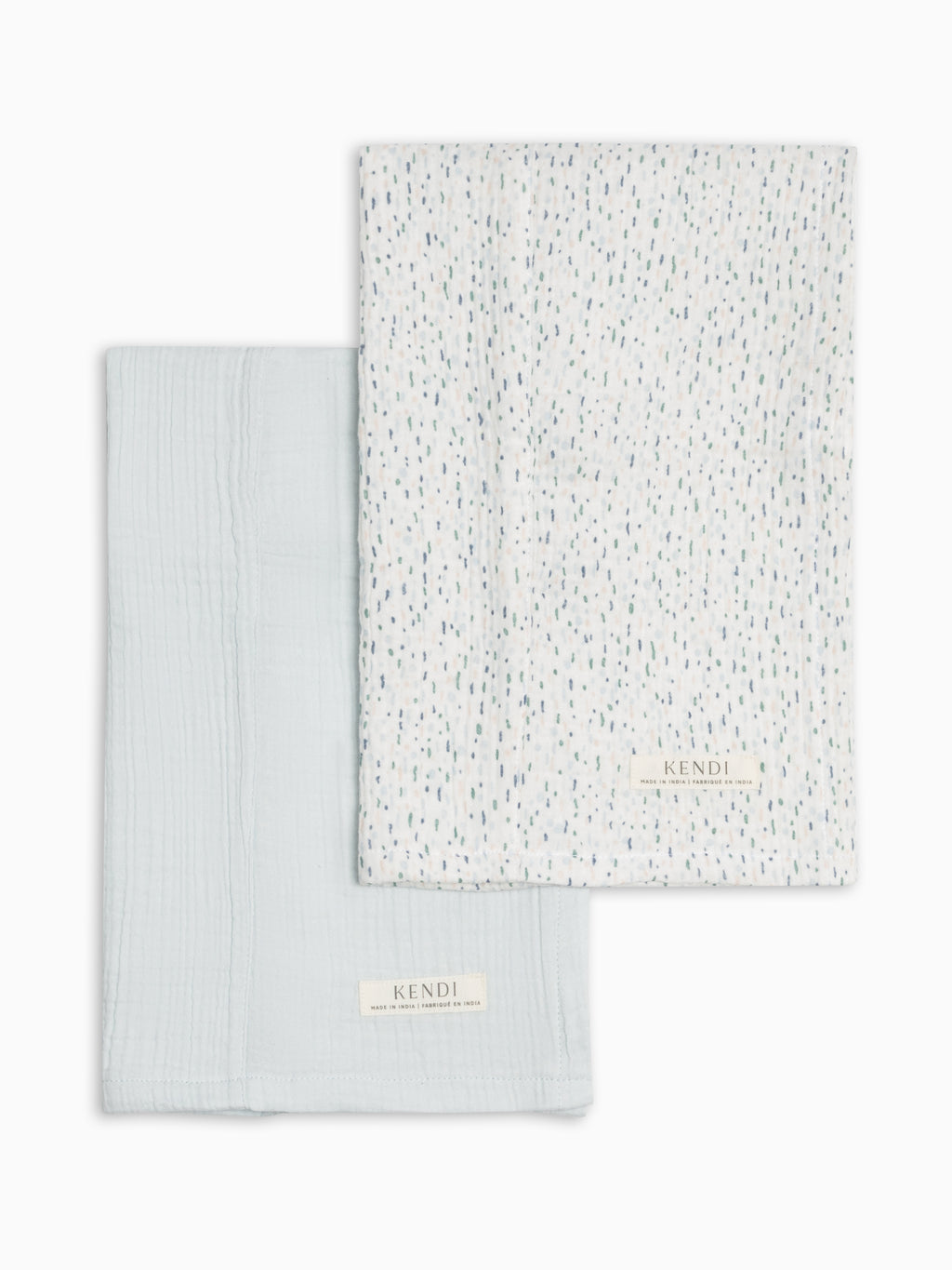 2-Pack Muslin Burp Cloths - Pinehurst + Powder Baby : Gear : Burp Cloths : Feeding KENDI by Colored Organics 2-Pack Muslin Burp Cloths - Pinehurst + | Colored Organics®