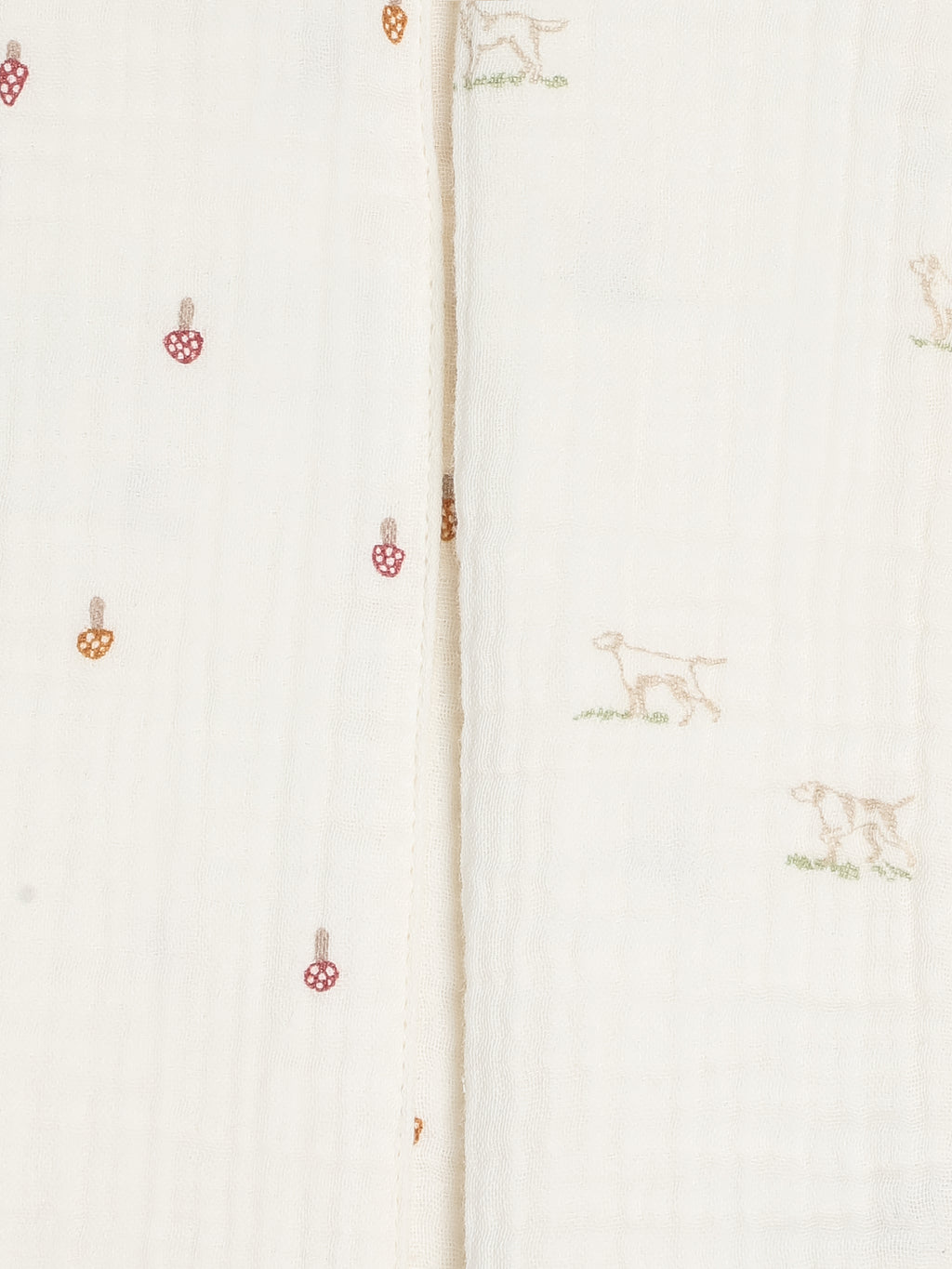 2-Pack Muslin Burp Cloths - Field Dog + Mushroom Baby : Gear : Burp Cloths : Feeding KENDI by Colored Organics 2-Pack Muslin Burp Cloths | Colored Organics®
