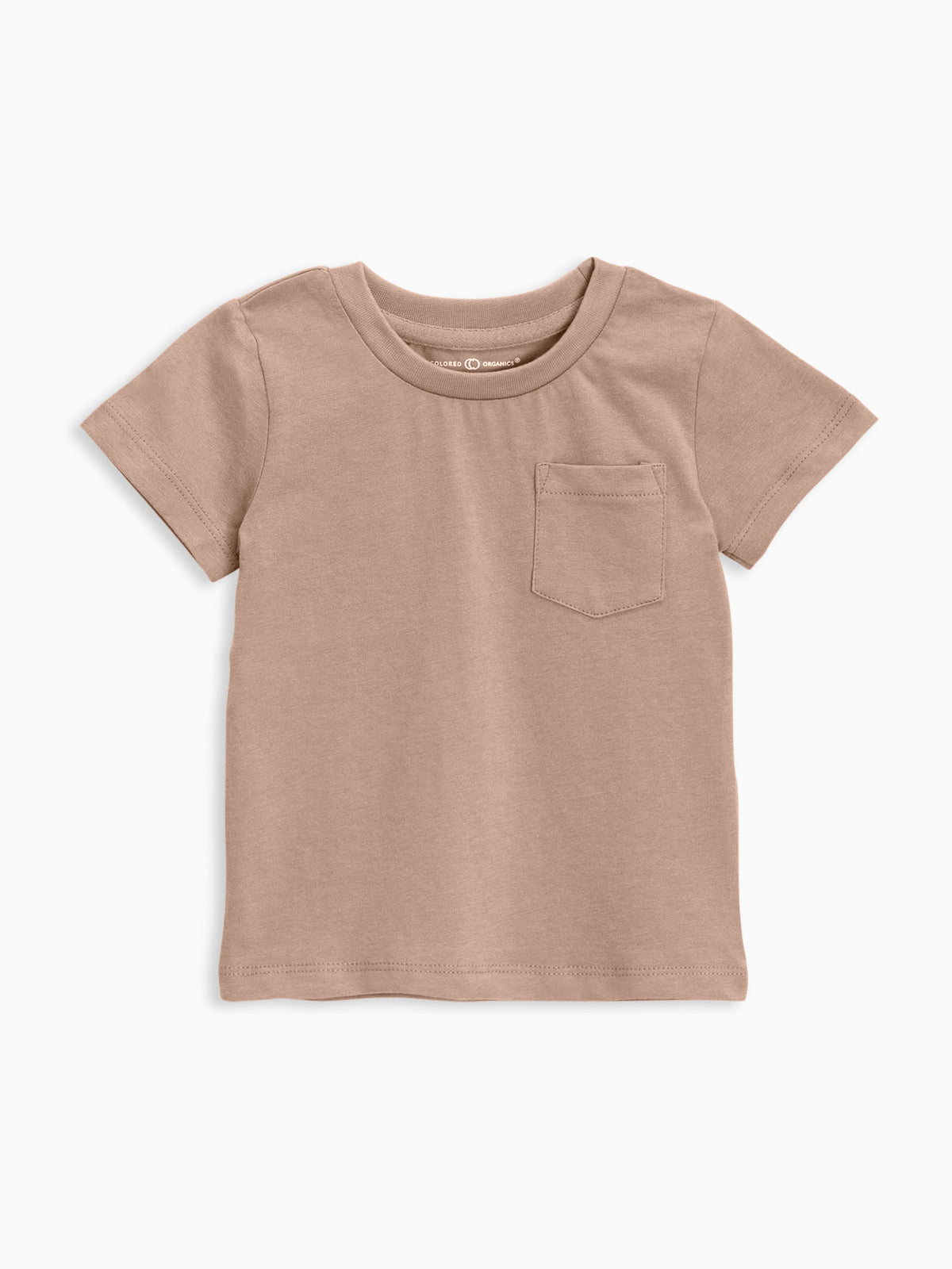 Everest Short Sleeve Tee - Truffle Baby-Kids : Tops : Tees : Short Sleeves Kendi Baby Everest Short Sleeve Tee - Truffle | Colored Organics®