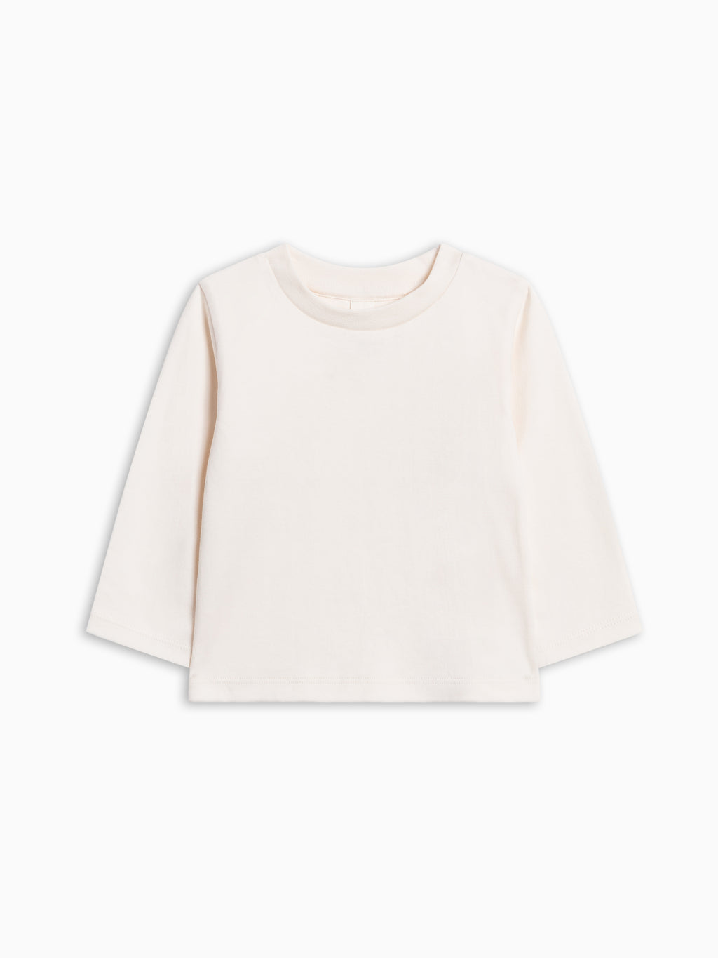 Classic Long Sleeve Crew - Ivory Baby-Kids : Tops : Pullovers : Long Sleeves Colored Organics Classic Long Sleeve Crew for Baby | Colored Organics®
