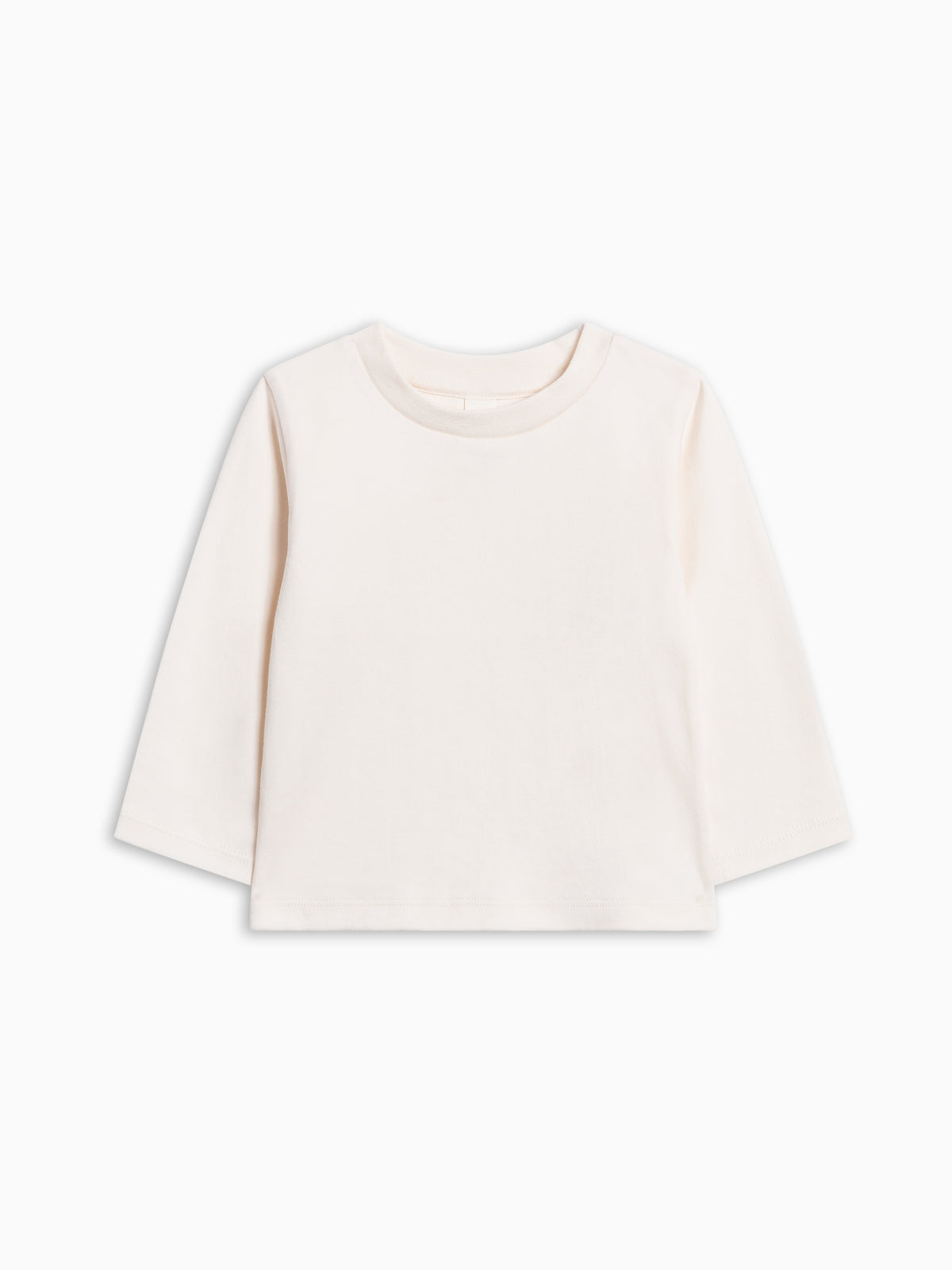 Classic Long Sleeve Crew - Ivory Baby-Kids : Tops : Pullovers : Long Sleeves Colored Organics Classic Long Sleeve Crew for Baby | Colored Organics®