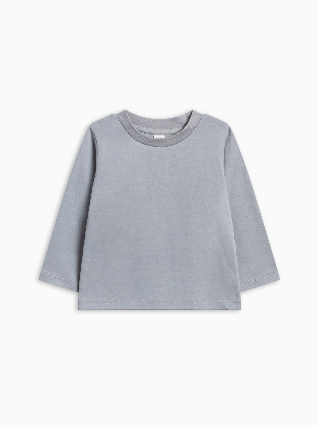 Classic Long Sleeve Crew - Mist Baby-Kids : Tops : Pullovers : Long Sleeves Colored Organics Classic Long Sleeve Crew for Baby | Colored Organics®