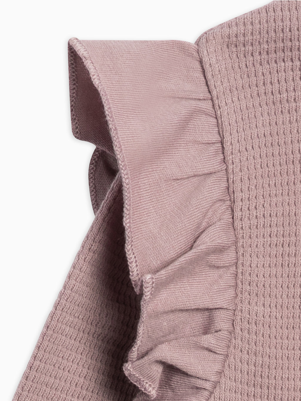Mila Waffle Knit Flutter Sleeve Romper Sale : Baby : One Pieces : Rompers : Long Sleeves Kendi Mila Waffle Knit Flutter Sleeve Romper | Colored Organics®