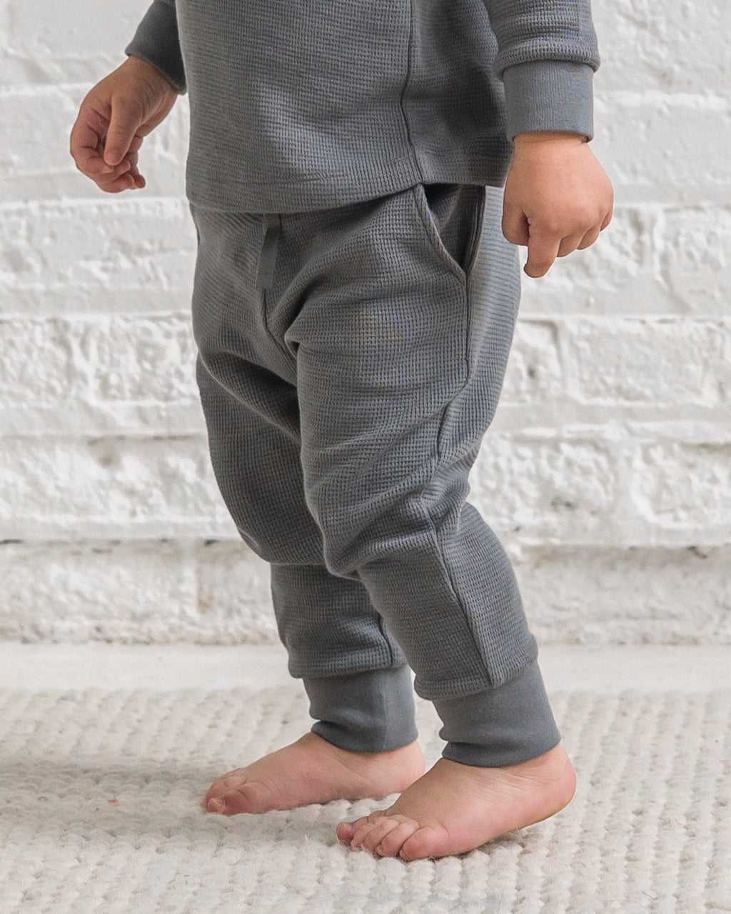 Nelson Waffle Knit Jogger Sale : Baby-Kids : Bottoms : Joggers KENDI by Colored Organics Nelson Waffle Knit Jogger for Baby | Colored Organics®