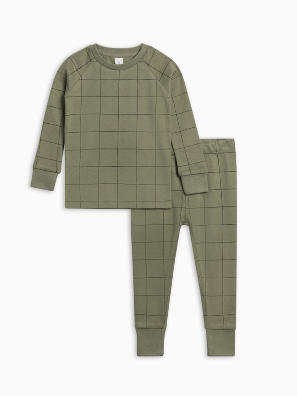 2 Piece Long Sleeve Jammie Set - Woodford Colored Organics 2 Piece Long Sleeve Jammie Set | Colored Organics®