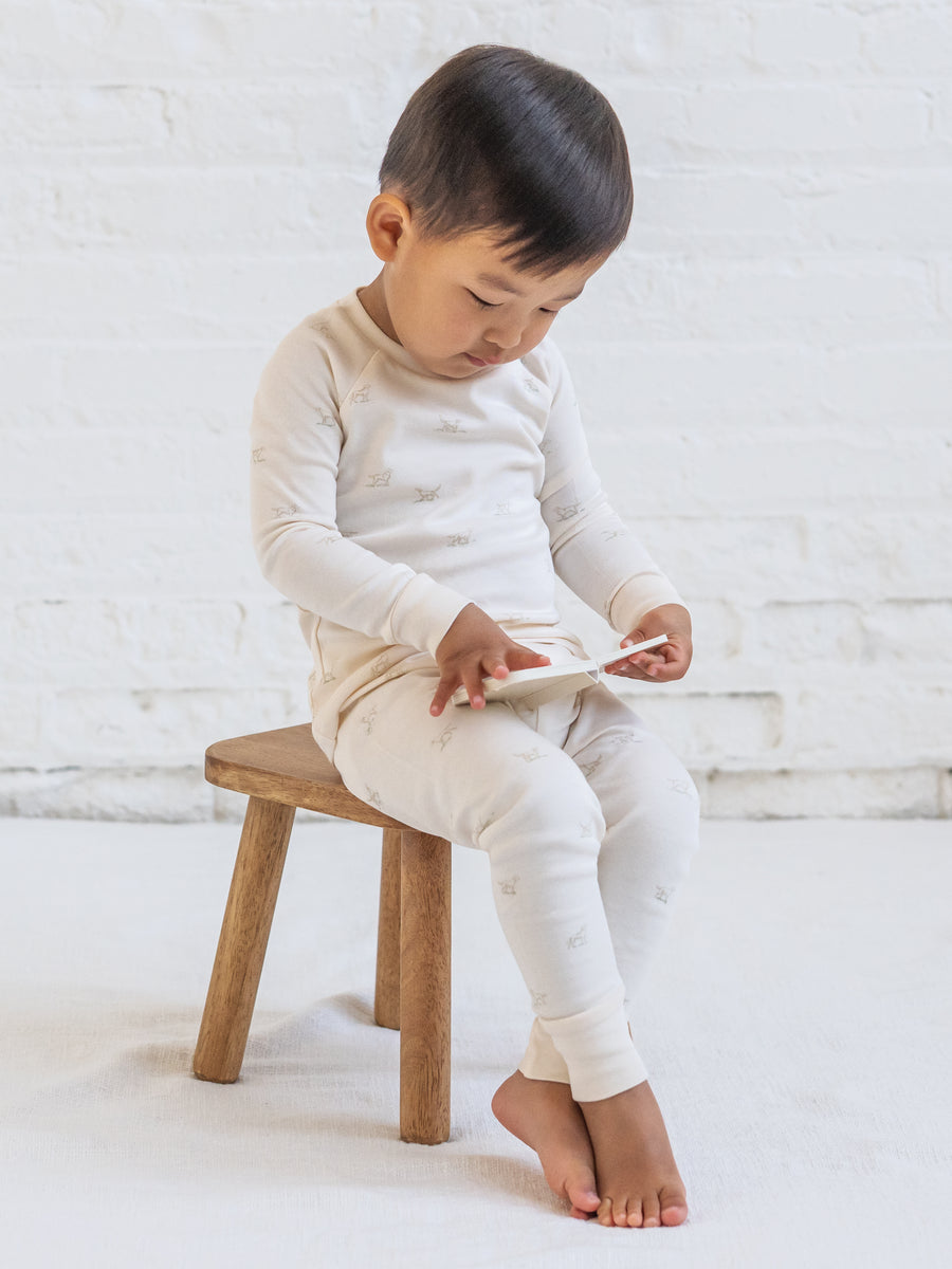 2 Piece Long Sleeve Jammie Set - Field Dog Baby : Kids : Jammies : Long Sleeves KENDI by Colored Organics 2 Piece Long Sleeve Jammie Set for Baby | Colored Organics®