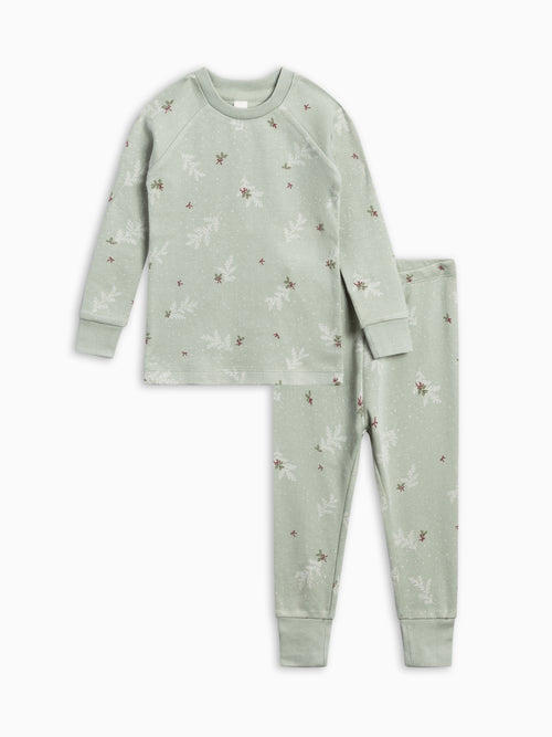 PRE ORDER 2 Piece Long Sleeve Jammie Set - Holly Bow Baby : Kids : Jammies : Long Sleeves KENDI by Colored Organics 2 Piece Long Sleeve Jammie Set for Baby | Colored Organics®