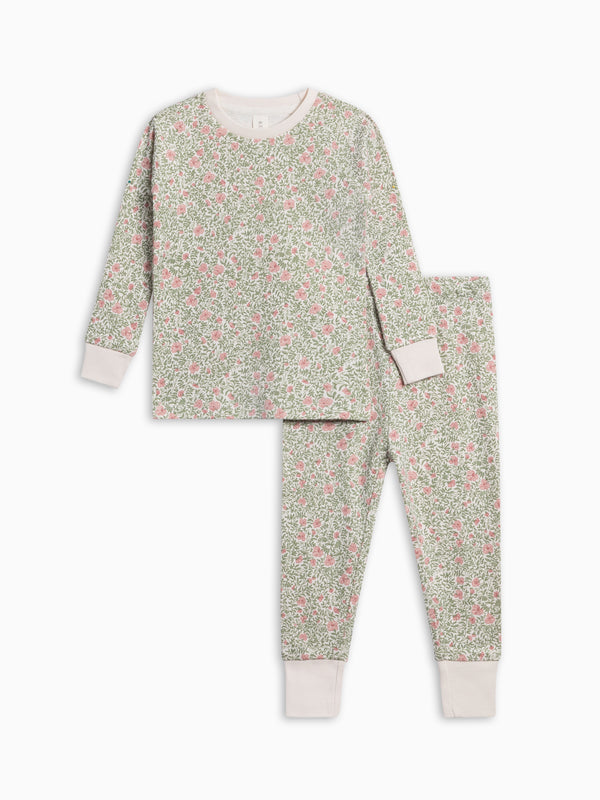 2 Piece Long Sleeve Jammie Set - Janice Floral Baby : Kids : Jammies : Long Sleeves KENDI by Colored Organics 2 Piece Long Sleeve Jammie Set for Baby | Colored Organics®