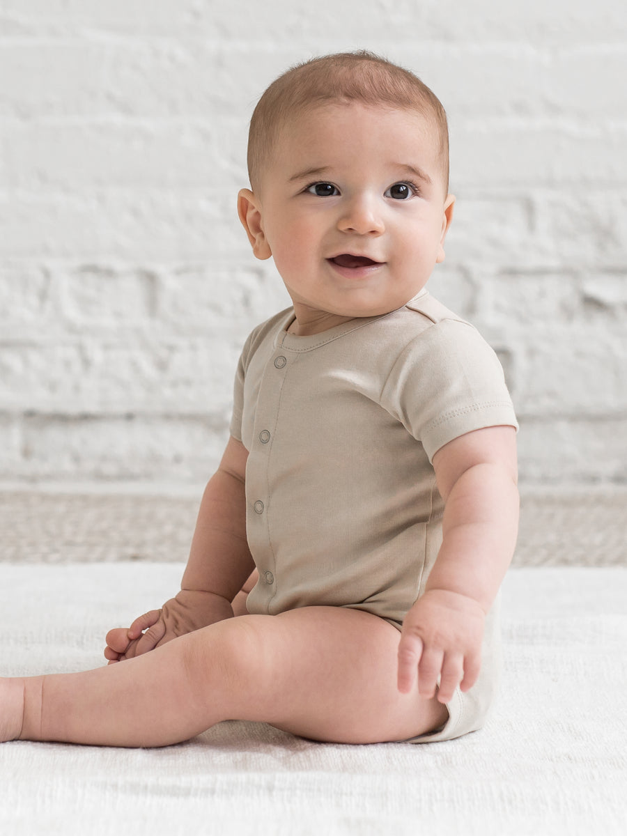 Morgan Bodysuit Sale : Baby : One Pieces : Bodysuits : Short Sleeves KENDI by Colored Organics Morgan Bodysuit for Babies and Kids | Colored Organics®