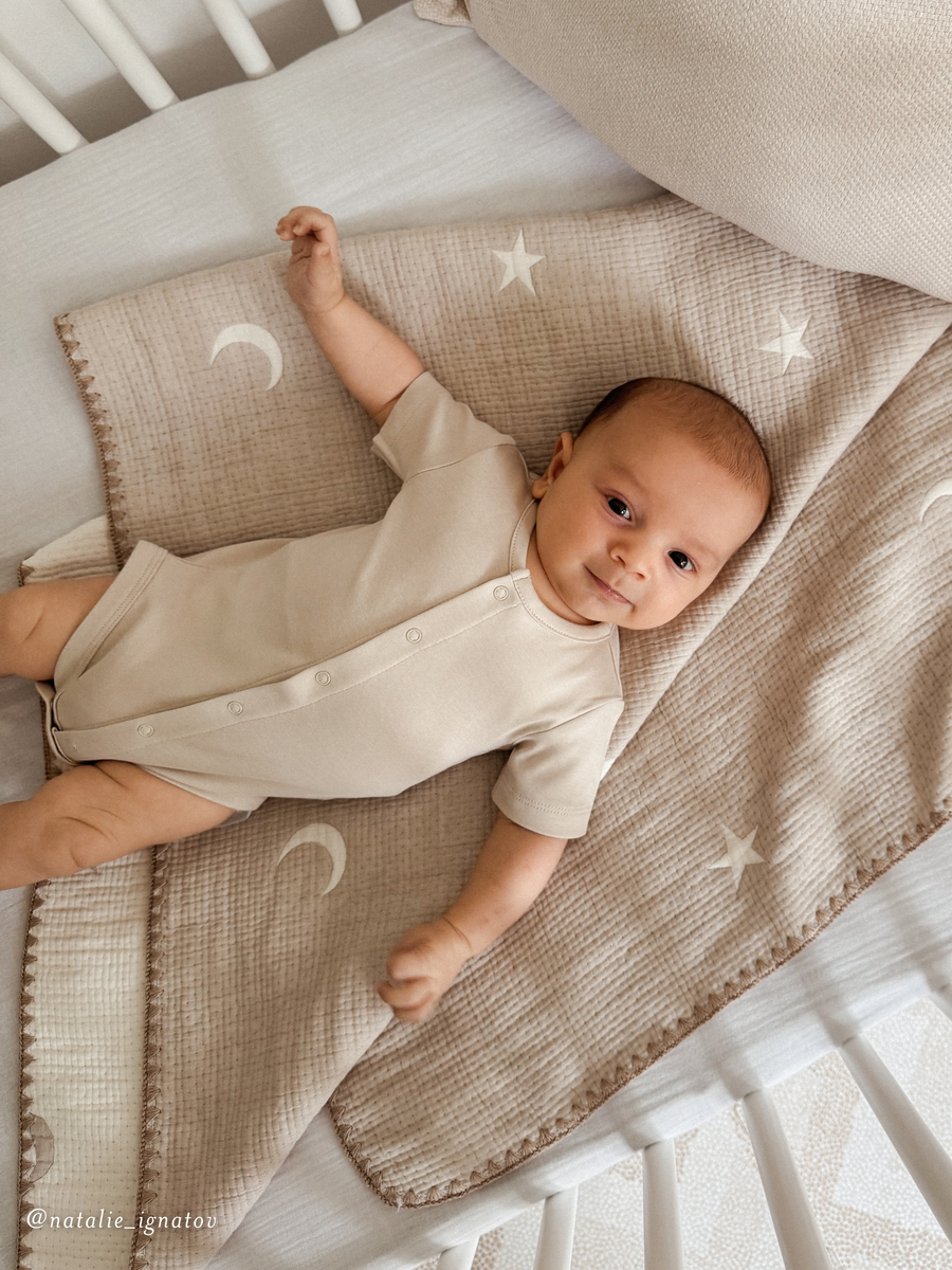 Morgan Bodysuit Sale : Baby : One Pieces : Bodysuits : Short Sleeves KENDI by Colored Organics Morgan Bodysuit for Babies and Kids | Colored Organics®