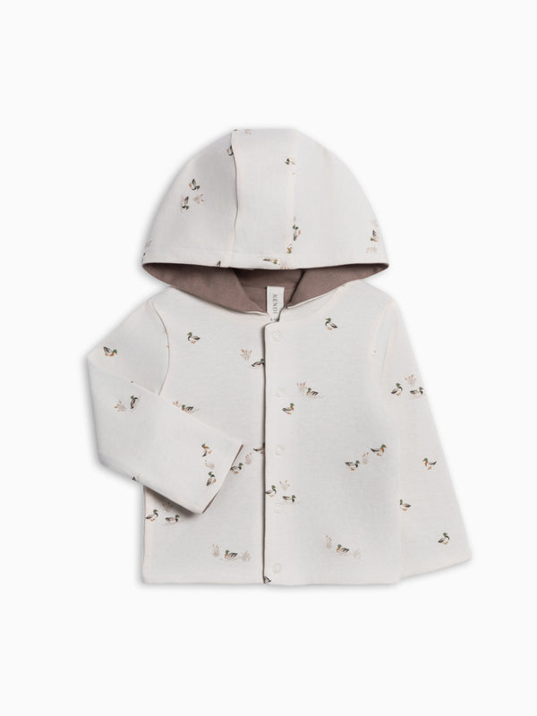 Taylor Reversible Jacket - Mallard Baby : Tops : Hoodies : Long Sleeves KENDI by Colored Organics Taylor Reversible Jacket for Baby | Colored Organics®