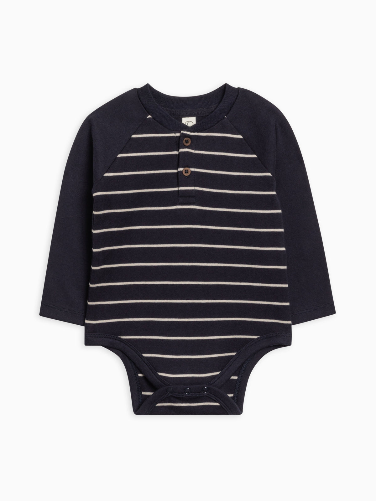 Lucas Raglan Henley Bodysuit Sale : Baby : One Pieces : Bodysuits : Long Sleeves Colored Organics Lucas Raglan Henley Bodysuit for Baby | Colored Organics®