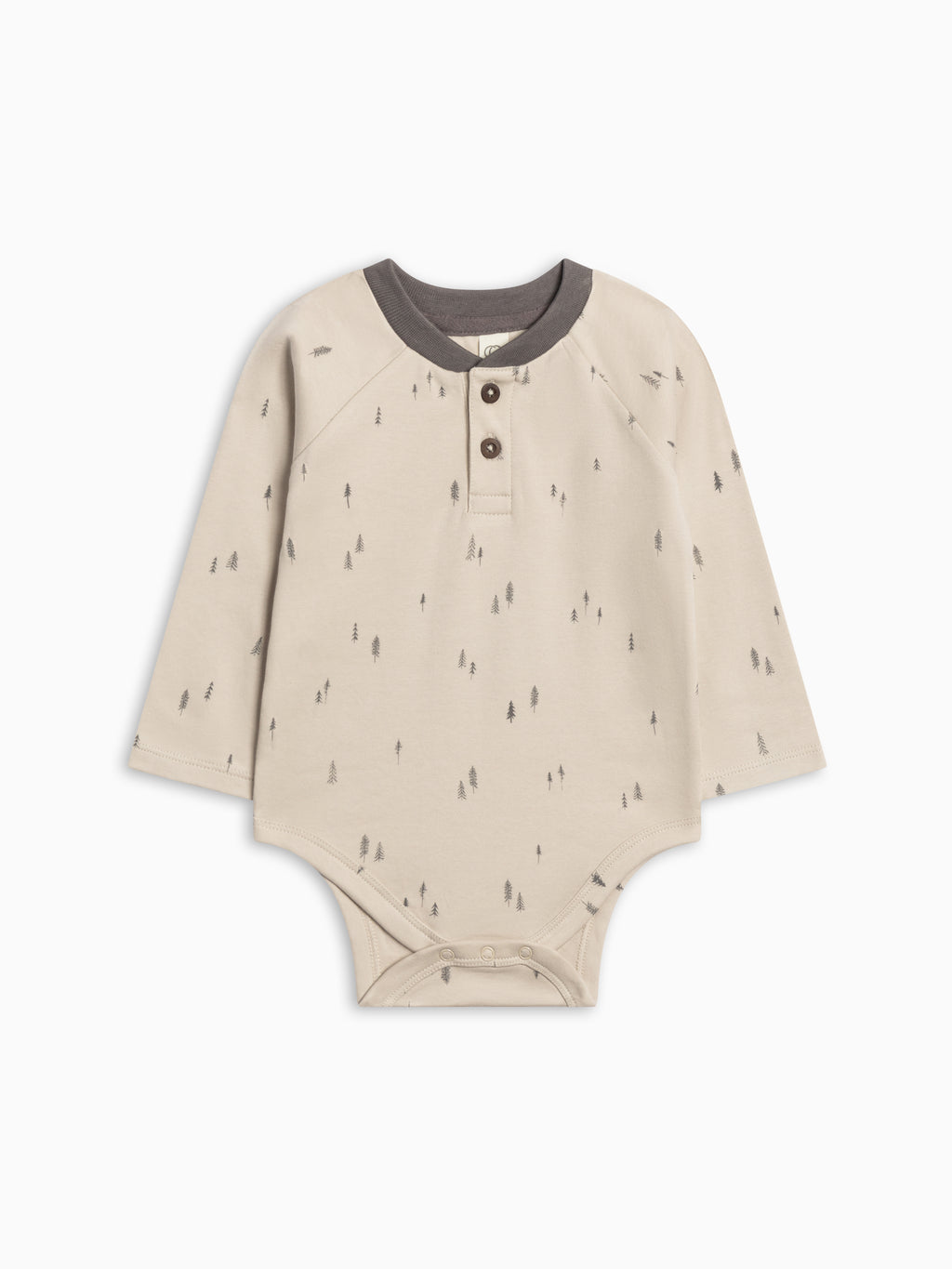Lucas Raglan Henley Bodysuit Sale : Baby : One Pieces : Bodysuits : Long Sleeves Colored Organics Lucas Raglan Henley Bodysuit for Baby | Colored Organics®