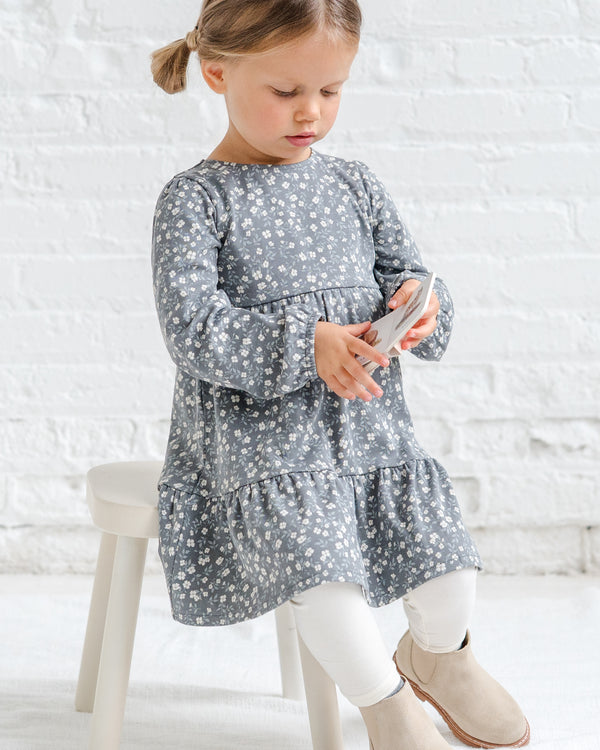 Sofia Long Sleeve Tiered Dress Sale : Baby-Kids : Dresses : Long Sleeves Colored Organics Sofia Long Sleeve Tiered Dress for Baby | Colored Organics®