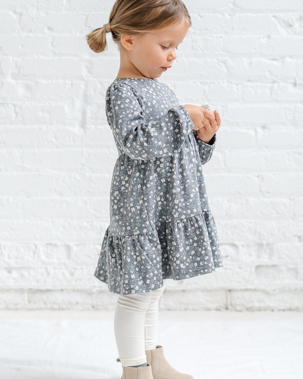 Sofia Long Sleeve Tiered Dress Sale : Baby-Kids : Dresses : Long Sleeves Colored Organics Sofia Long Sleeve Tiered Dress for Baby | Colored Organics®