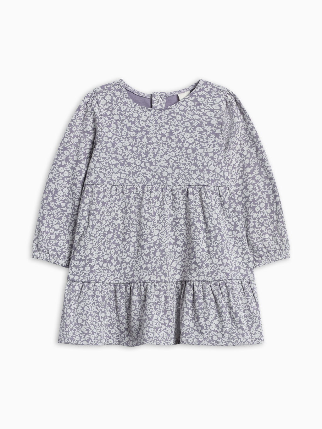 Sofia Long Sleeve Tiered Dress - Gwen Floral Baby-Kids : Dresses : Long Sleeves KENDI by Colored Organics Sofia Long Sleeve Tiered Dress for Baby | Colored Organics®