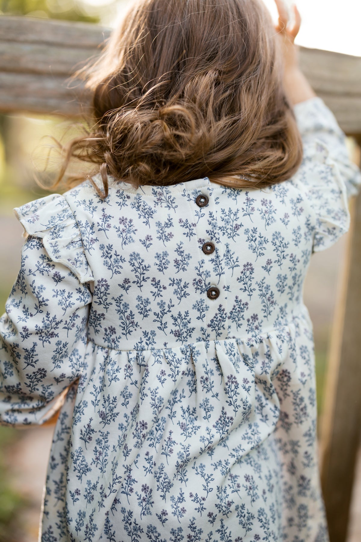 Mika Armhole Ruffle Long Sleeve Dress - Winona Floral