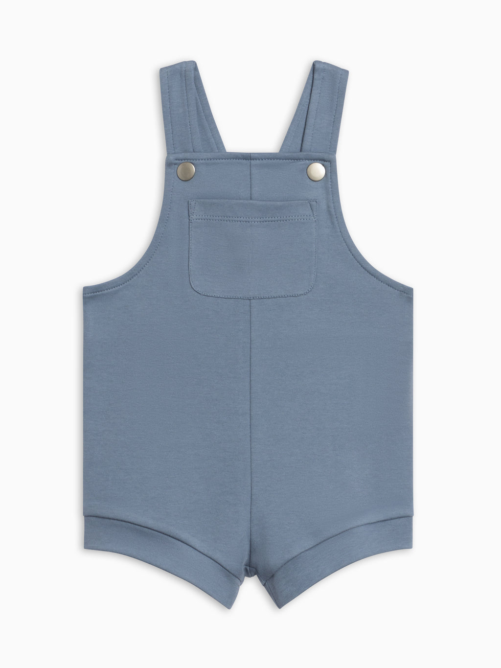 Jesse Short Overalls - Sea Baby : Bottoms : Overalls : Shorts KENDI by Colored Organics Jesse Short Overalls - Sea for Baby | Colored Organics®