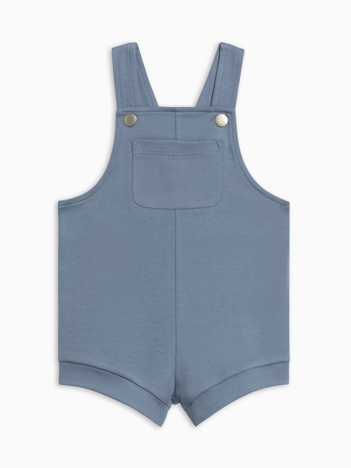 Jesse Short Overalls - Sea Baby : Bottoms : Overalls : Shorts KENDI by Colored Organics Jesse Short Overalls - Sea for Baby | Colored Organics®