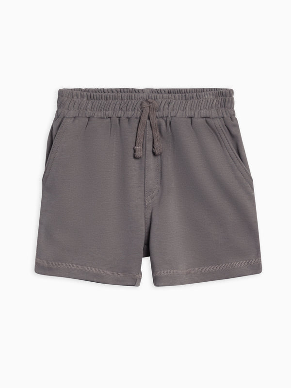 Dane Shorts - Pewter Baby-Kids : Bottoms : Shorts Kendi Dane Shorts - Pewter for Babies and Kids | Colored Organics®