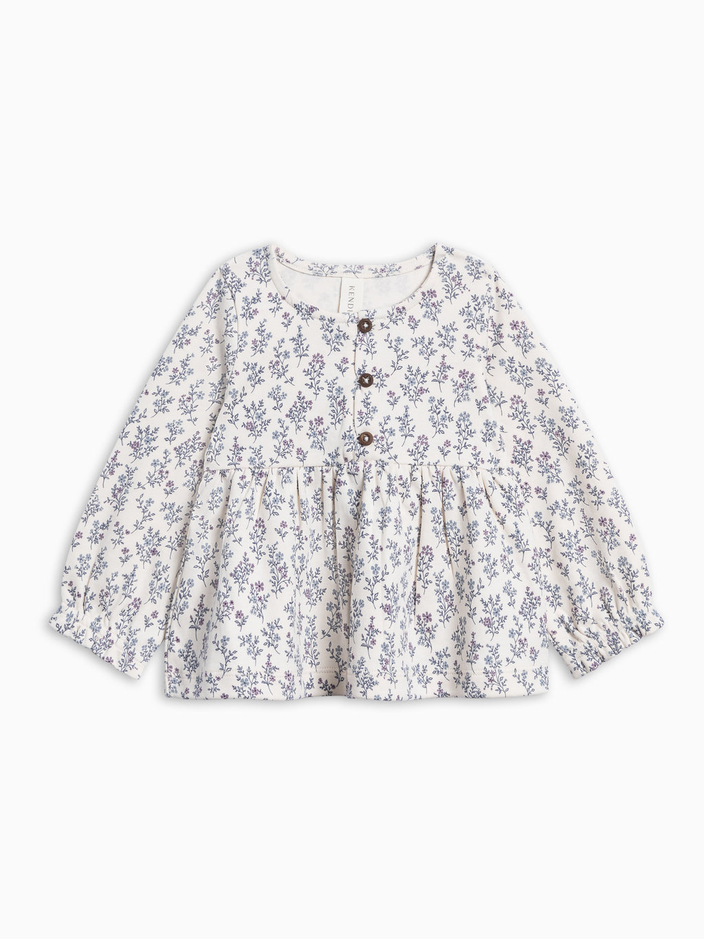 Trudy Button Long Sleeve Top - Winona Floral